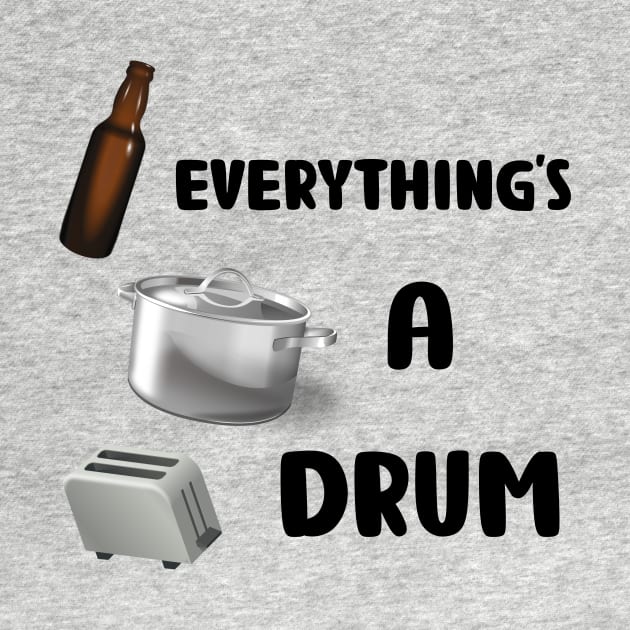 Everything's A Drum (white) by De2roiters